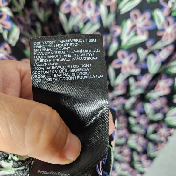 Studio Untold Women's Tie back V-neck Floral Print Long Sleeve Dress Sz 20/22 - Picture 10 of 13